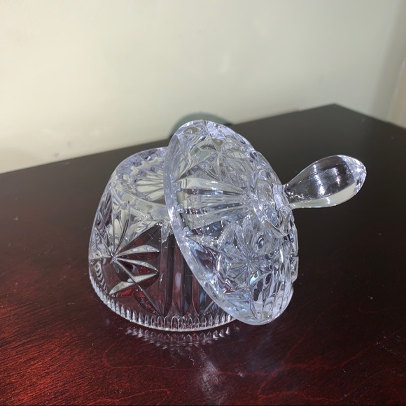 Elegant Cut Glass Candy Dish w/Lid - Picture 4 of 8